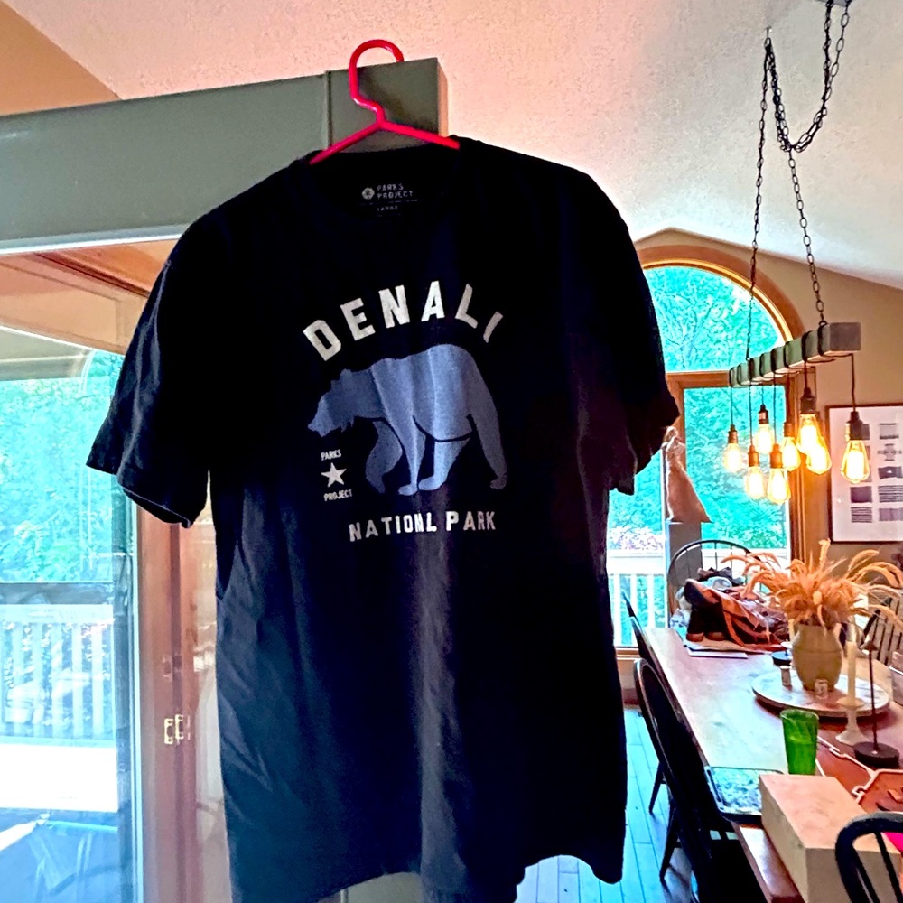 Free people parks project t shirt large black Denali